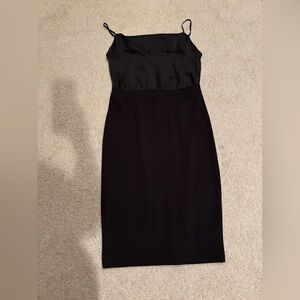 EUC Vintage Express Black Midi Dress